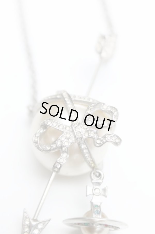 画像2: 【SALE】【23%OFF】Vintage ビッグパールアロウネックレス ヴィヴィアンウエストウッド 中古   20-06-21-153h-1-nl-OD-ZH-v (2)