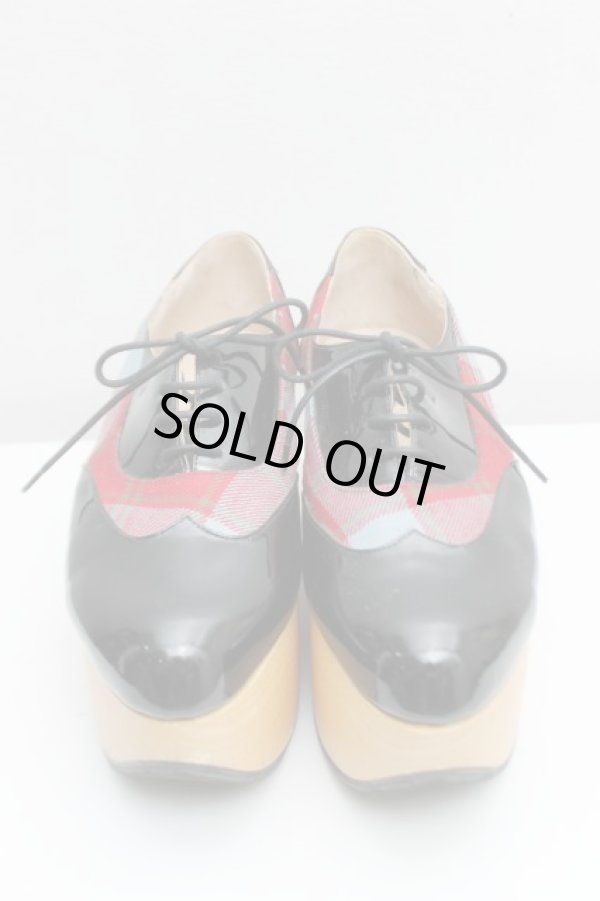 画像2: 【SALE】【10%OFF】ROCKING HORSE GILLIE PATENT TARTAN ヴィヴィアンウエストウッド 中古   20-08-09-137h-1-sh-OD-ZH (2)