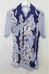 COMME des GARCONS SHIRT  / -sleeved multi-patterned shirt 【中古】 20-09-28-004-1-BL-CD-OD-ZT-CD001