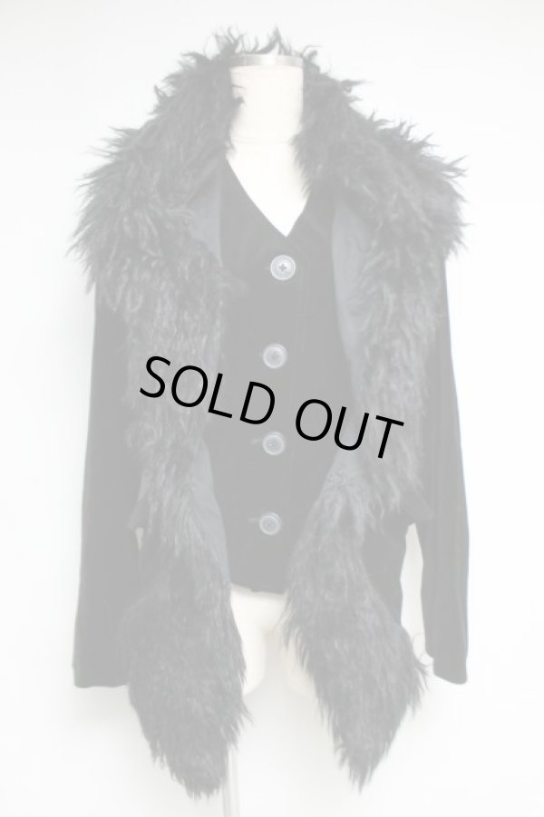 画像2: 【SALE】【10%OFF】ファートリムウエストコートジャケット ヴィヴィアンウエストウッド 中古   20-11-15-020h-1-jc-OD-ZH (2)