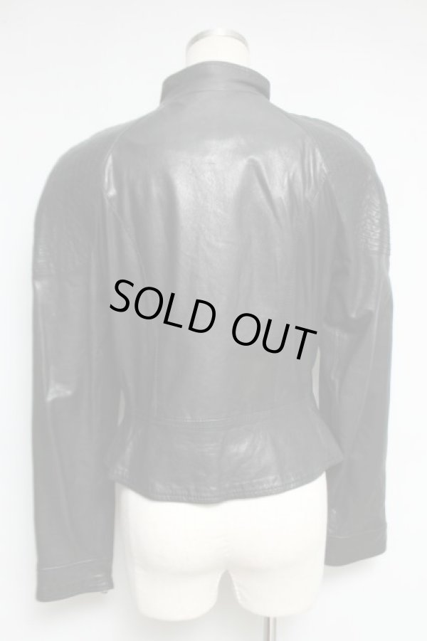 画像2: ラムレザーライダースジャケット ANGLOMANIA 中古 ヴィヴィアンウエストウッド 中古   20-12-20-102h-1-jc-OD-ZH (2)