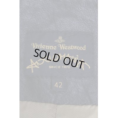 画像3: 【USED】ラムレザーライダースジャケット ANGLOMANIA Vivienne Westwood ヴィヴィアンウエストウッド ビビアン 【中古】 20-12-20-102h-1-jc-OD-ZH
