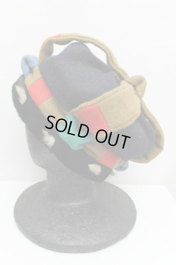 画像2: Vintage ツイードクラウンハット ヴィヴィアンウエストウッド 中古   20-12-27-096h-1-gd-IN-ZH-v (2)