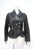 画像1: ヴィヴィアンウエストウッド 中古 / ラムレザーライダースジャケット M 黒  I-24-07-31-046-jc-HD-ZI (1)