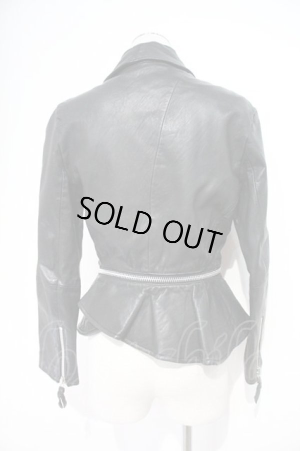 画像2: ヴィヴィアンウエストウッド 中古 / ラムレザーライダースジャケット M 黒  I-24-07-31-046-jc-HD-ZI (2)