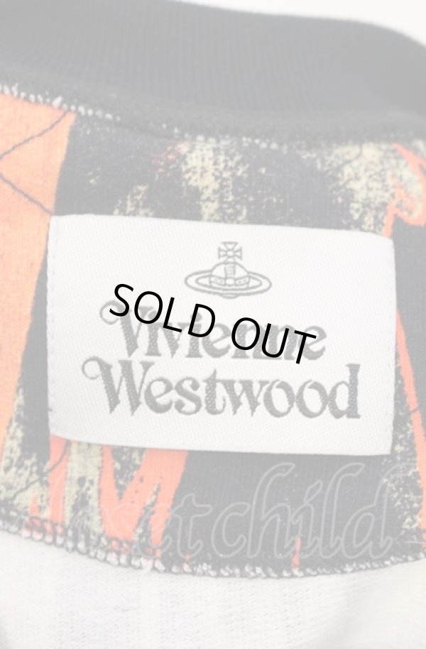 画像4: ヴィヴィアンウエストウッド 中古 / Raglan Flame Sweat スウェット  ブラック×オレンジ系  O-25-08-03-024-to-IG-ZH (4)