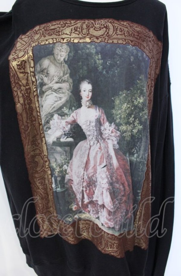 画像2: ANGLOMANIA 中古 / MADAME De POMPADOURスウェット M ブラック  O-25-08-03-022-to-IG-OS (2)