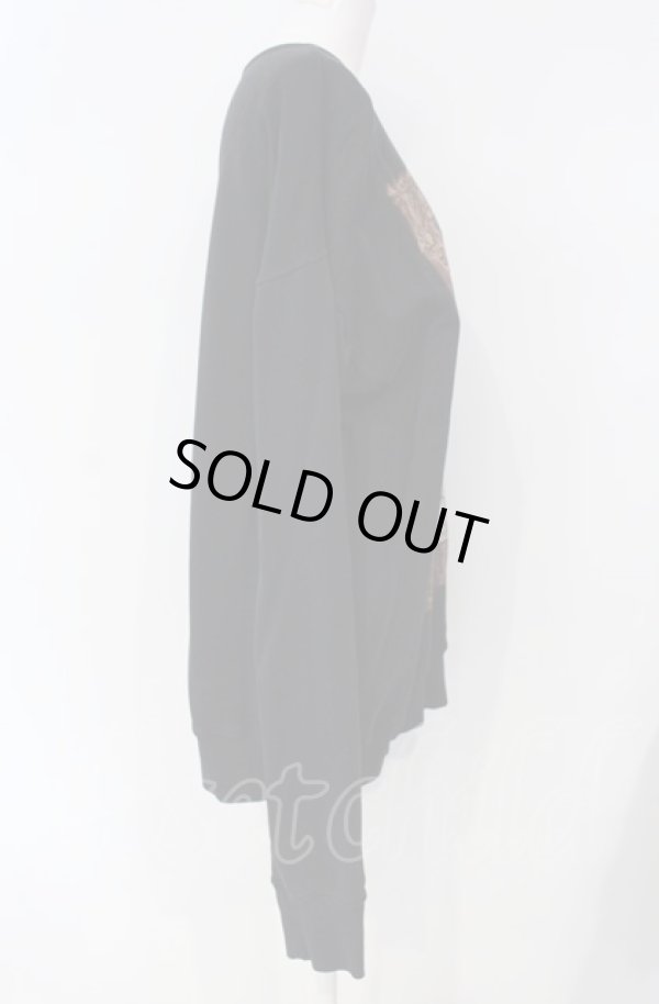 画像3: ANGLOMANIA 中古 / MADAME De POMPADOURスウェット M ブラック  O-25-08-03-022-to-IG-OS (3)