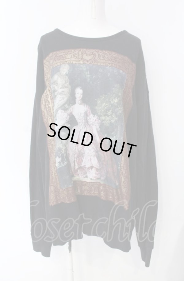 画像1: ANGLOMANIA 中古 / MADAME De POMPADOURスウェット M ブラック  O-25-08-03-022-to-IG-OS (1)