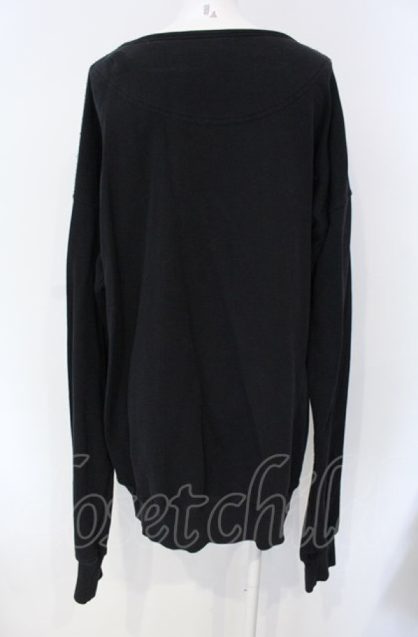 画像4: ANGLOMANIA 中古 / MADAME De POMPADOURスウェット M ブラック  O-25-08-03-022-to-IG-OS (4)