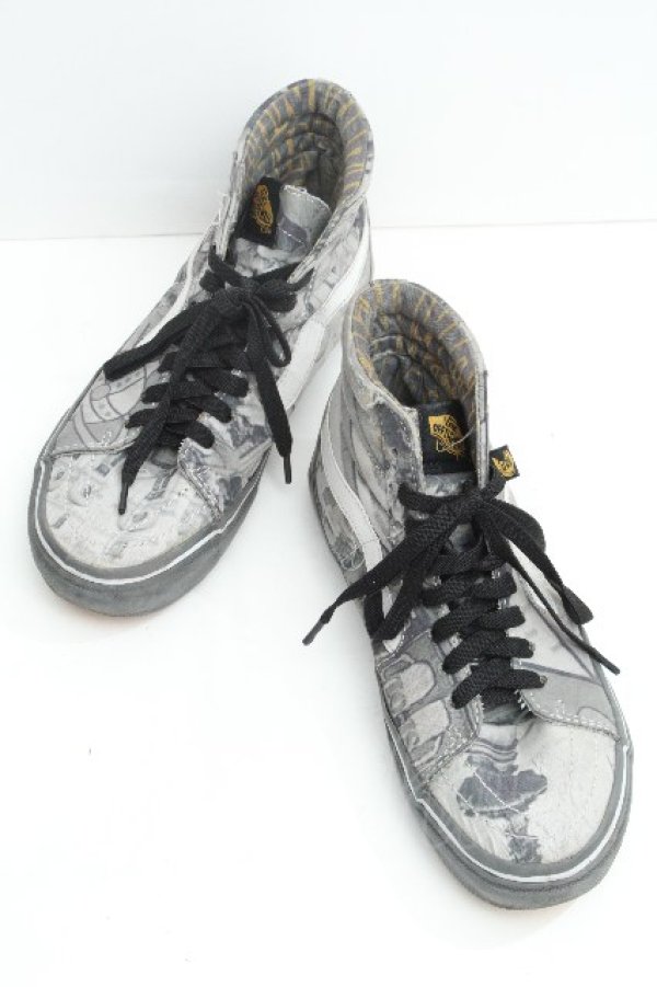 画像1: ヴィヴィアンウエストウッド 中古 / × VANS SK8-HI PLATFORM  グレー  S-26-06-21-034-sh-AS-ZS (1)