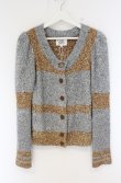 画像1: ヴィヴィアンウエストウッド 中古 / グリッターニットカーディガン 00 ブラウンｘグレーｘシルバーｘゴールド  O-26-09-20-020-to-YM-OS (1)