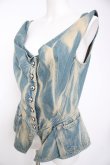 画像3: ヴィヴィアンウエストウッド 中古 / Monday Peplum Denim Vest 44 サックス  Y-26-10-14-004-to-YM-ZY (3)