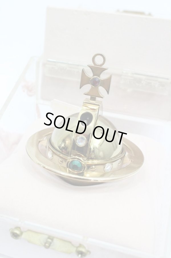 画像2: 【SALE】【10%OFF】ゴールドオーブライター ヴィヴィアンウエストウッド 中古   22-05-22-120o-1-gd-IG-OS (2)