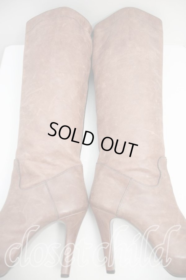 画像7: 【SALE】【36%OFF】レザーバイカラーロングブーツ ヴィヴィアンウエストウッド 中古   H-23-01-29-151-sh-OD-ZH (7)