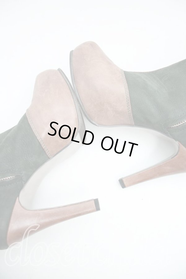 画像9: 【SALE】【36%OFF】レザーバイカラーロングブーツ ヴィヴィアンウエストウッド 中古   H-23-01-29-151-sh-OD-ZH (9)