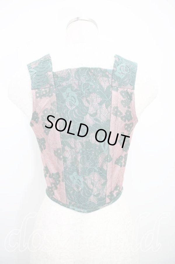 画像2: フラワーレースコルセット ヴィヴィアンウエストウッド 中古   23-03-19-113h-1-to-OD-ZH (2)
