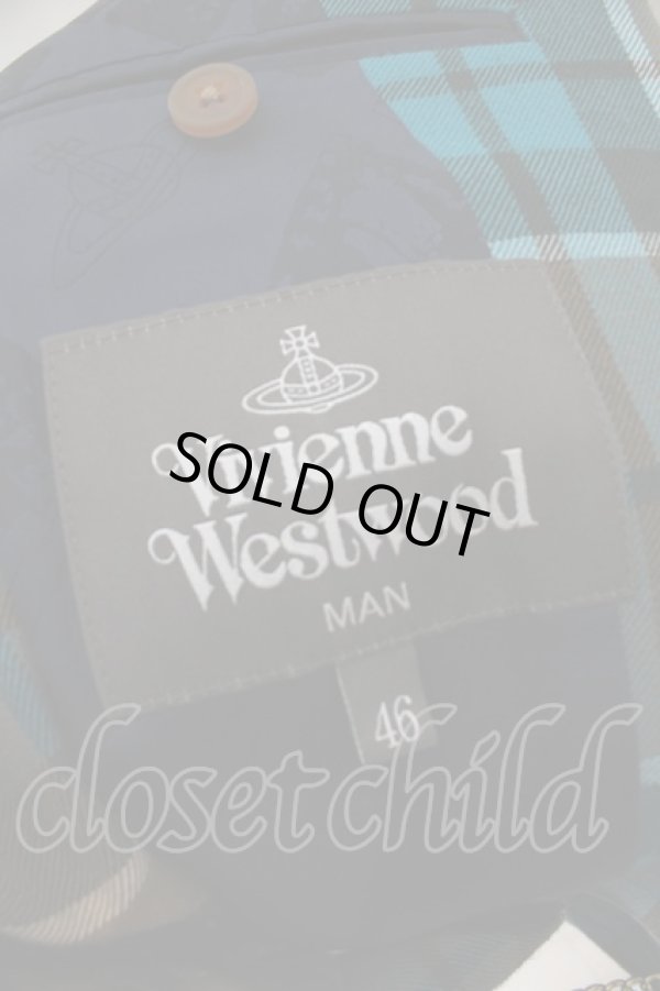 画像5: 【SALE】【28%OFF】タータンチェックウエストコートジャケット ヴィヴィアンウエストウッド MAN 中古   O-23-04-02-040-jc-YM-OS (5)