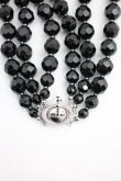 画像4: BLACK AGATE THREE ROW BAS RELIEF CHOKE ヴィヴィアンウエストウッド 中古   23-05-14-135h-1-nl-OD-ZH (4)