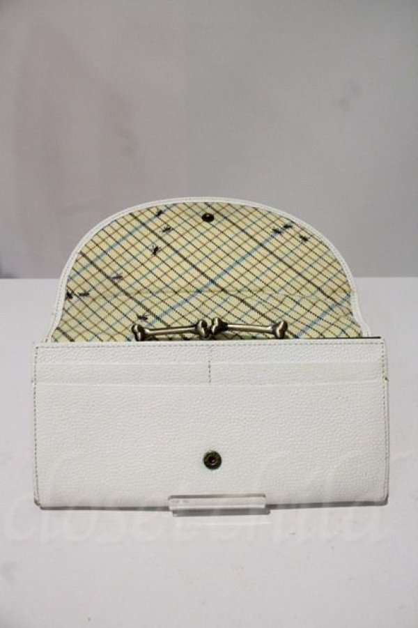 画像3: 蟻チェックボーンガマ口長財布 ヴィヴィアンウエストウッド 中古   I-23-07-15-030-gd-HD-ZI (3)