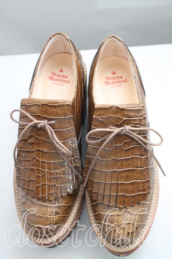 画像5: キルトウィングチップシューズ ヴィヴィアンウエストウッド 中古   H-23-08-27-165-sh-OD-ZH (5)