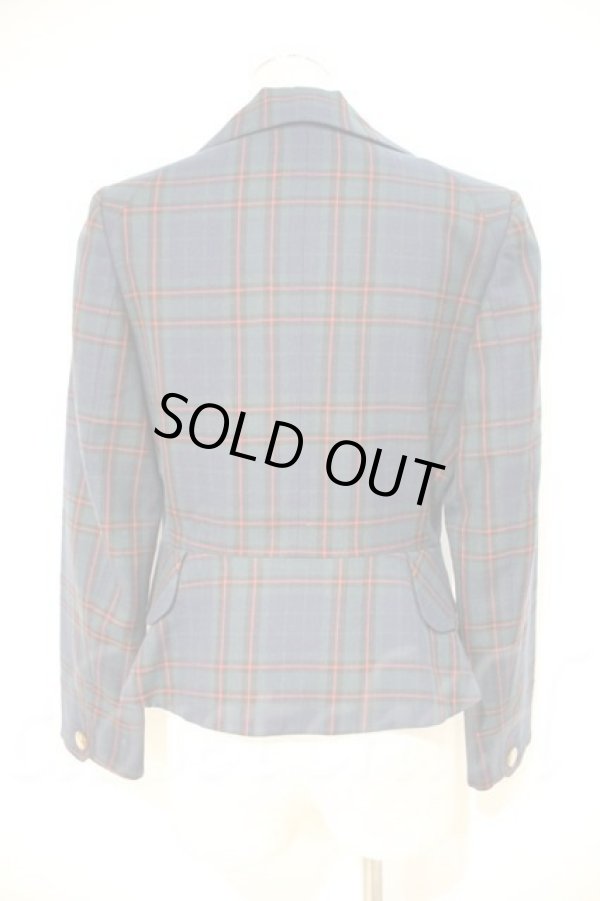 画像2: タータンチェック ラブジャケット ヴィヴィアンウエストウッド 中古   I-23-08-31-002-jc-HD-ZI (2)