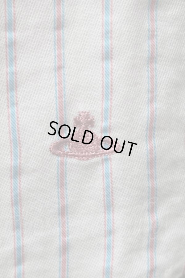 画像3: ヴィヴィアンウエストウッド 中古 / ストライプシャツ 2 白  S-25-07-13-022-bl-AS-ZS (3)