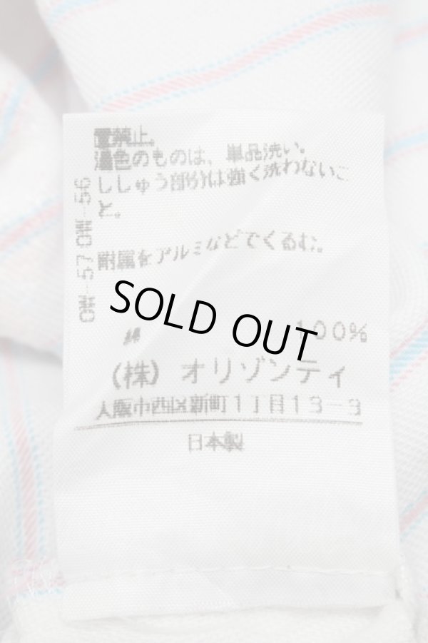画像7: ヴィヴィアンウエストウッド 中古 / ストライプシャツ 2 白  S-25-07-13-022-bl-AS-ZS (7)