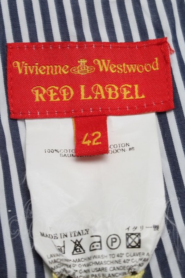 画像3: ヴィヴィアンウエストウッド 中古 / ストライプスカート 42 紺ｘ白  S-25-07-13-026-sk-YM-ZH (3)