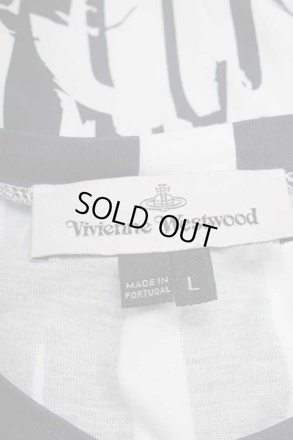 画像5: ヴィヴィアンウエストウッド 中古 / 総柄Tシャツ L 紺ｘ白  S-25-07-13-003-to-AS-ZY (5)