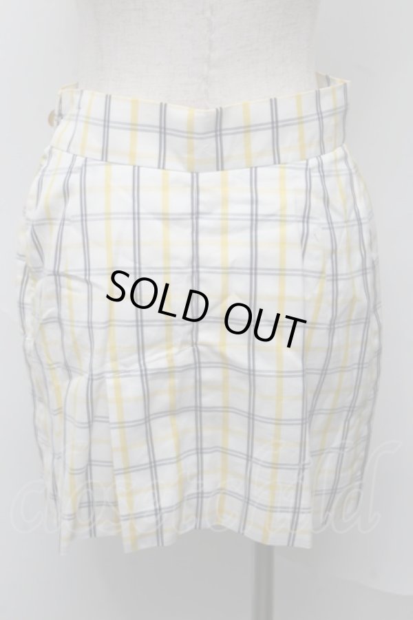 画像2: ヴィヴィアンウエストウッド 中古 / チェックタイトスカート 42 イエロー  S-25-07-13-029-sk-AS-ZH (2)