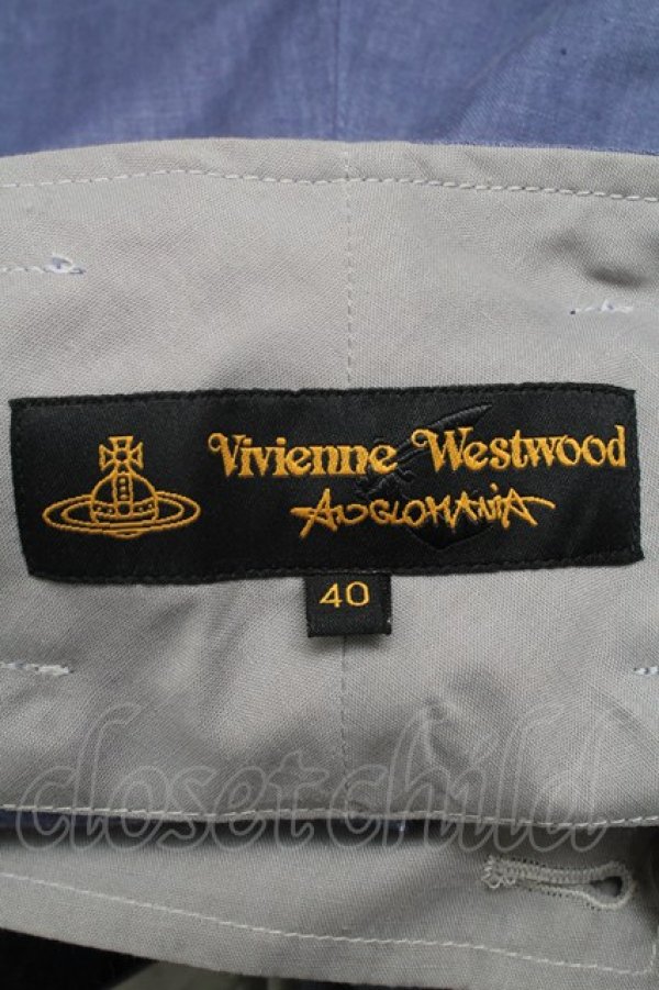 画像3: ヴィヴィアンウエストウッド 中古 / カンガルーパンツ 40 ブルー  S-25-07-13-036-pa-AS-ZY (3)