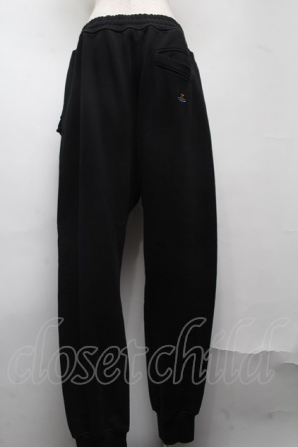 画像2: ヴィヴィアンウエストウッド MAN 中古 / カラーオーブ刺繍スウェットパンツ L 黒  S-25-07-13-038-pa-AS-ZS (2)