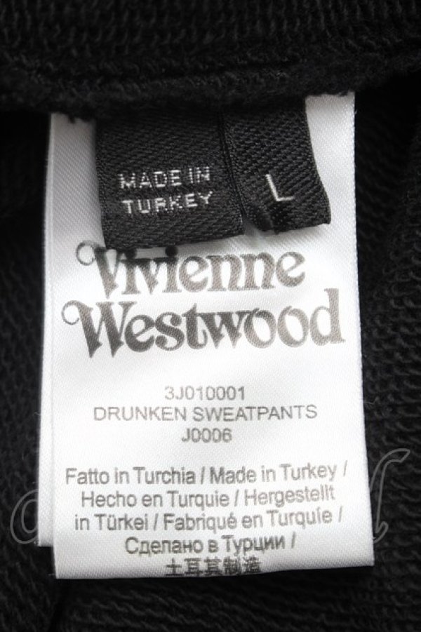 画像5: ヴィヴィアンウエストウッド MAN 中古 / カラーオーブ刺繍スウェットパンツ L 黒  S-25-07-13-038-pa-AS-ZS (5)