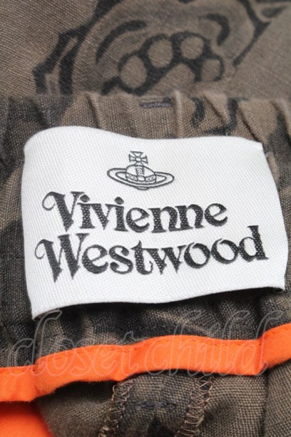 画像5: ヴィヴィアンウエストウッド 中古 / クラールトラウザーズパンツ 48 カーキ  S-25-07-13-039-pa-AS-ZS (5)