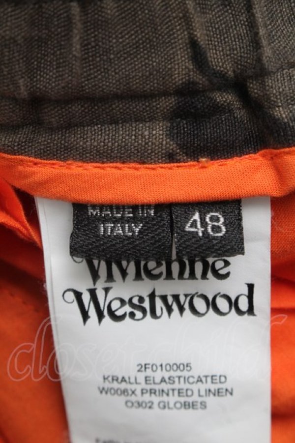 画像6: ヴィヴィアンウエストウッド 中古 / クラールトラウザーズパンツ 48 カーキ  S-25-07-13-039-pa-AS-ZS (6)