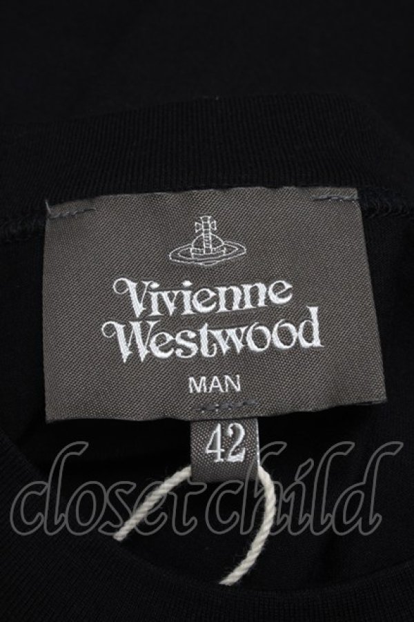 画像3: ヴィヴィアンウエストウッド MAN 中古 / GAIA with LINE ORBリラックスTシャツ 42 黒  S-25-07-13-005-ts-AS-ZY (3)