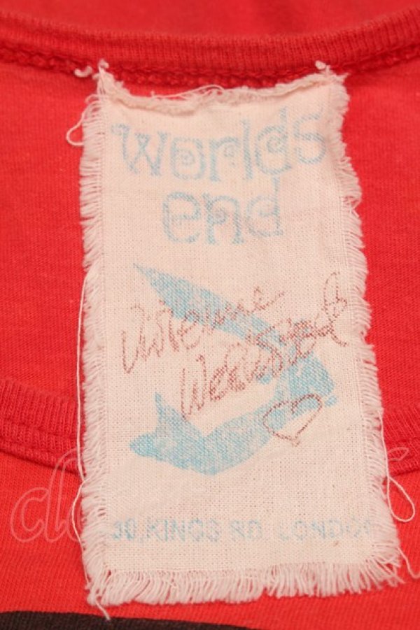 画像5: ヴィヴィアンウエストウッド 中古 / ARプリントカットソー  赤  S-25-07-13-006-to-AS-ZS (5)