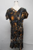 画像2: ヴィヴィアンウエストウッド 中古 //総柄ワンピース 40 黒  S-25-07-13-009-op-AS-ZS (2)