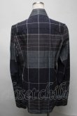 画像2: ヴィヴィアンウエストウッド MAN 中古 / 切替チェックシャツ II グレー  S-25-07-13-011-bl-AS-ZS (2)