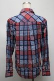 画像2: ヴィヴィアンウエストウッド MAN 中古 / チェックシャツ 46 紺ｘ赤  S-25-07-13-012-ts-AS-ZS (2)