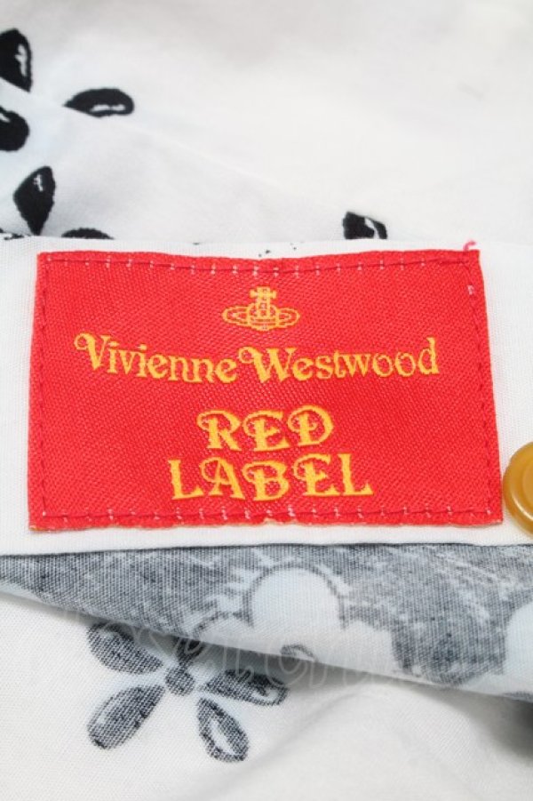 画像4: ヴィヴィアンウエストウッド 中古 / フラワープリントシャツ  白  S-25-07-13-019-bl-AS-ZY (4)