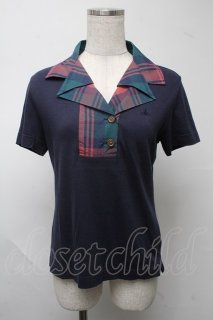 ヴィヴィアンウエストウッド MAN 中古 / テントウムシ刺繍カットソー 44 グレーＸ黒Ｘ赤  I-25-03-31-003-to-HD-ZI ヴィヴィアンウエストウッド MAN 中古 / テントウムシ刺繍