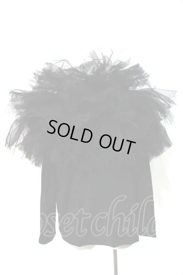 画像2: COMME des GARCONS / ティアードチュールロングスリーブカットソー XS 黒 I-24-03-08-015-to-HD-ZI (2)