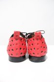 画像3: COMME des GARCONS / 血と薔薇パンチングレザーシューズ 25CM 赤Ｘ黒 I-24-03-19-007-sh-HD-ZI (3)