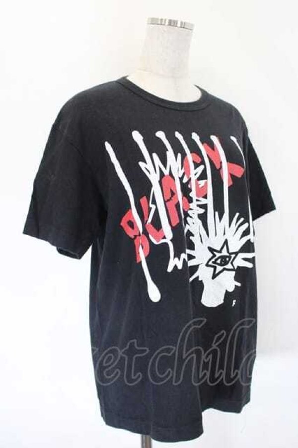 画像3: COMME des GARCONS / プリント半袖Ｔシャツ L 黒Ｘ白Ｘ赤 I-26-07-29-018-to-SA-ZI (3)