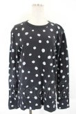 画像1: COMME des GARCONS / ドット長袖カットソー  黒Ｘ白 I-26-07-29-019-to-SA-ZI (1)
