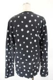 画像2: COMME des GARCONS / ドット長袖カットソー  黒Ｘ白 I-26-07-29-019-to-SA-ZI (2)