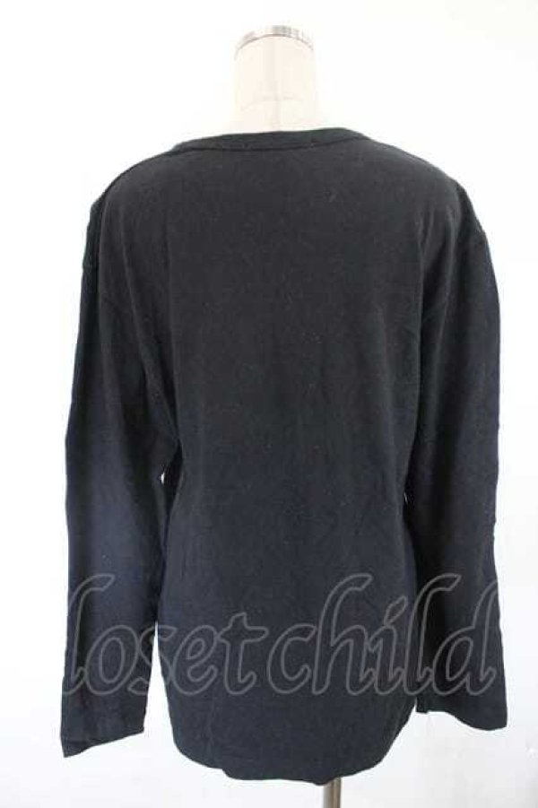 画像2: COMME des GARCONS / 筆記体プリントカットソー L 黒Ｘ白 I-26-07-29-020-to-SA-ZI (2)