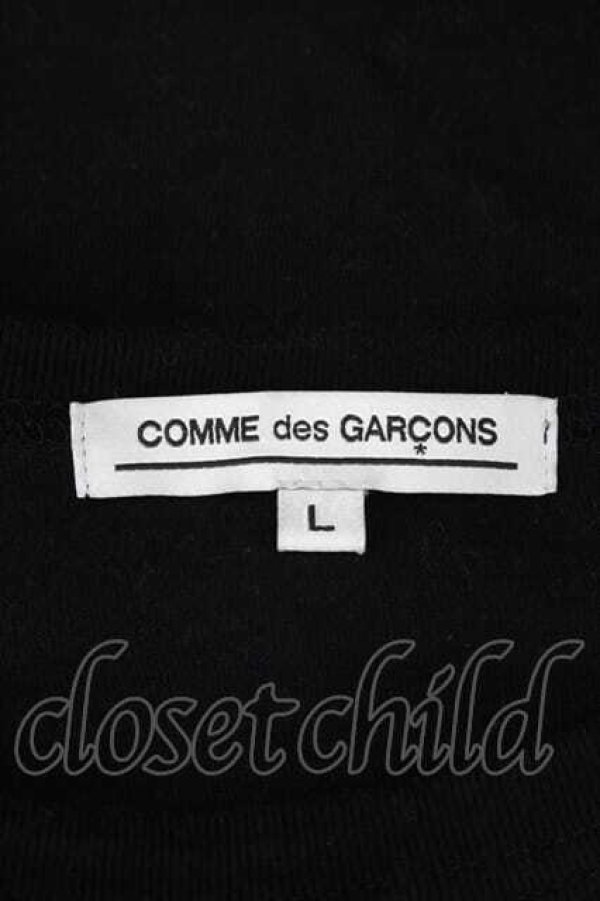 画像4: COMME des GARCONS / 筆記体プリントカットソー L 黒Ｘ白 I-26-07-29-020-to-SA-ZI (4)